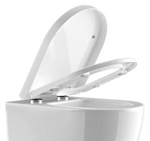 WC prkénko U1009Pro závěsné WC NT2038, funkce Soft-close - bílá lesklá