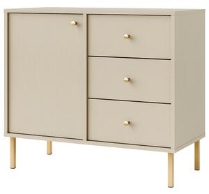 TOKYO 2 b | komoda 814 | 83,6 cm | béžová/zlatá