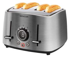 Sencor - Topinkovač se čtyřmi otvory 1600W/230V matný chrom