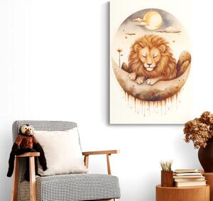 Obraz zasněný lev