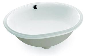 Bathco 0053 - Zápustné umyvadlo ANCONA 55x41 cm porcelán/bílá