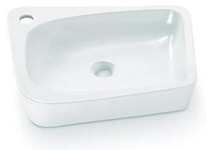 Bathco 4001 - Umyvadlo na desku ARAGON 50x40,5 cm porcelán/bílá
