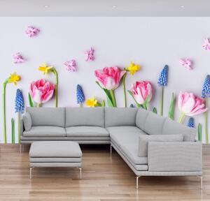 Fototapeta - Jarní květy (245x170 cm)