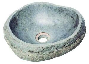 Bathco 00393 - Umyvadlo na desku RIO 52x47 cm kámen/šedá