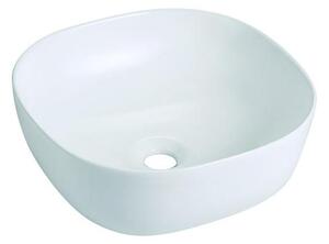 Bathco 4071 - Umyvadlo na desku OLEA 41x41 cm porcelán/bílá