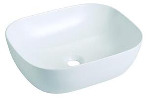 Bathco 4072 - Umyvadlo na desku OLEA 49x40 cm porcelán/bílá