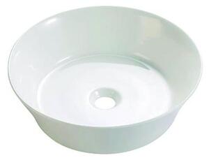 Bathco 4086 - Umyvadlo na desku VOLTA pr. 35 cm porcelán/bílá