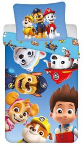 DĚTSKÉ POVLEČENÍ Z MIKROVLÁKNA PAW PATROL 140X200 CM, 1 KS 70X90 CM VZOROVANÉ