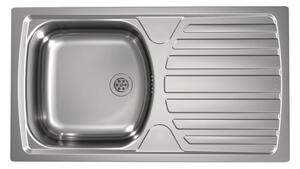 ALVEUS - Kuchyňský dřez BASIC 78x43,5 cm + dřezová baterie VIOLA 36,7 cm nerez