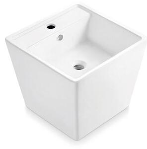 Bathco 4059 - Umyvadlo na desku GENOVA 42x42 cm porcelán/bílá