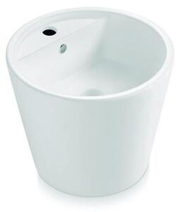Bathco 4057 - Umyvadlo na desku FLORENCIA pr. 42 cm porcelán/bílá