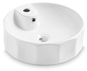 Bathco 4158 - Umyvadlo na desku CIRCUS pr. 42 cm porcelán/bílá