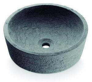 Bathco 00308 - Umyvadlo na desku DUAL pr. 40,5 cm kámen/šedá