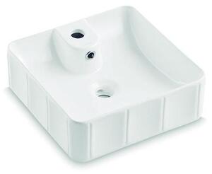 Bathco 4163 - Umyvadlo na desku CIRCUS 40x40 cm porcelán/bílá