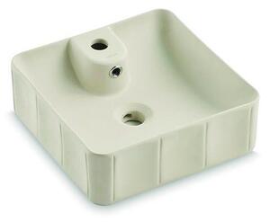 Bathco 4162 - Umyvadlo na desku CIRCUS 40x40 cm porcelán/béžová