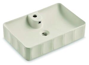 Bathco 4161 - Umyvadlo na desku CIRCUS 61x40,5 cm porcelán/béžová