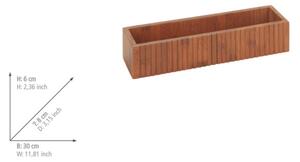 WENKO 54942100 - Stojan na kořenky MERA 30x8 cm hnědá