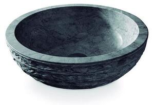 Bathco 00317 - Umyvadlo na desku PUKET pr. 45 cm kámen/šedá