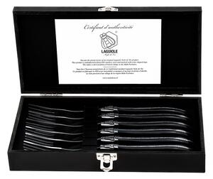 Vidličky v dřevěném boxu - Luxury Černý eben