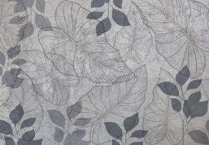 Fototapeta - Obrysy listů (245x170 cm)