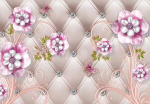 Fototapeta - Diamantové květiny (245x170 cm)