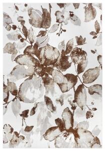 Koberec Hanse Home Shine Floral bílý / hnědý