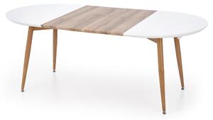 Jídelní stůl IDWORD dub medový/bílá