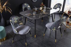 Jídelní židle BOUTIQUE FLOWERS šedá Nábytek | Jídelní prostory | Jídelní židle | Všechny jídelní židle