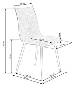 Jídelní židle SCK-374 šedá/černá