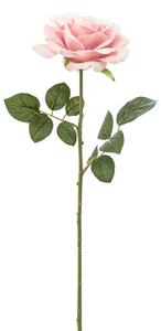 Umělá květina RŮŽE růžová 53 cm