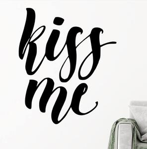 Živá Zeď Samolepka Kiss me Barva: černá