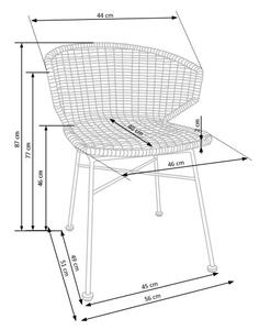 Jídelní židle SCK-407 přírodní/černá