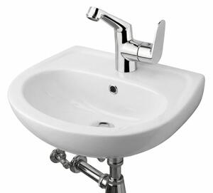 Deante - Závěsné umyvadlo JASMIN 45,7x36,4 + umyvadlová baterie LEMON