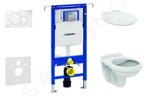 Geberit Set předstěnové instalace, klozet Alpha se sedátkem, tlačítko Sigma01, alpská bílá 111.355.00.5 NR1