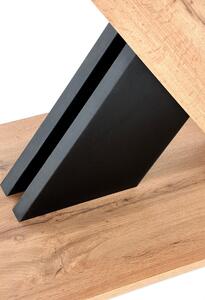 Rozkládací stůl Xarelto dub wotan / černý