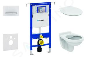 Geberit Set předstěnové instalace, klozet Alpha se sedátkem, tlačítko Sigma50, alpská bílá 111.355.00.5 ND8