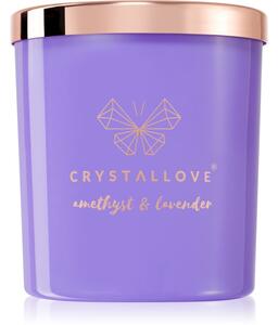 Crystallove Crystalized Scented Candle Amethyst & Lavender vonná svíčka 220 g