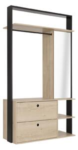 Aldo Moderní šatní skříň se zrcadlem Duplex