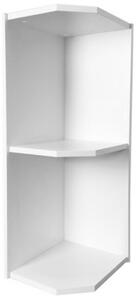 ASPEN b | horní regál G25PZ koncový | 25 cm | UNI provedení | bílá