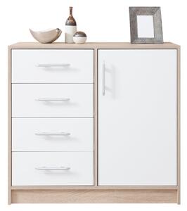 SMART sb | komoda SRK2 | 90 cm | sonoma/bílá