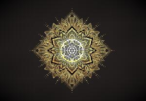 Fototapeta - Mandala bohatství (245x170 cm)