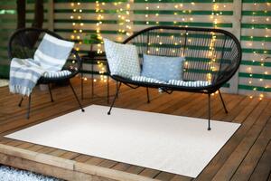 Dywany Łuszczów Kusový koberec Timo 6272 White – na ven i na doma - 60x100 cm