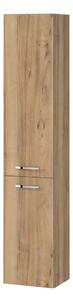 Cersanit S1003-001 - Závěsná koupelnová skříňka NIKO 140x30 cm ořech