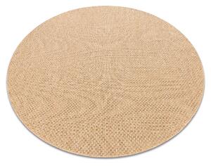 Dywany Łuszczów Kusový koberec Timo 6272 Dark beige kruh – na ven i na doma ROZMĚR: 120x120 (průměr) kruh