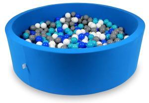 Suchý kulatý bazének s míčky XXL (pol.130 cm), různé barvy (Bazén kulatý s kuličkami v různých velikostech a barevných provedeních)