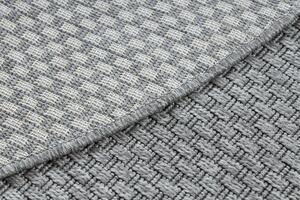 Dywany Łuszczów Kusový koberec Timo 6272 Light grey kruh – na ven i na doma Rozměry koberců: 120x120 (průměr) kruh