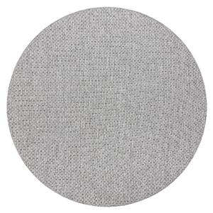 Kusový koberec Timo 6272 Light grey kruh – na ven i na doma-150x150 (průměr) kruh