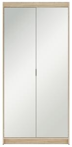 Šatní skříň ELENA 2D + zrcadla | 89,7 cm | dub sonoma