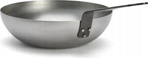 Ocelový wok 24 cm Mineral B hluboká pánev indukce De Buyer D-5611-24