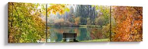 Obraz rybníka (170x50 cm)